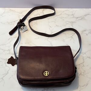 Giani Bernini Crossbody Bag in deep brown- NWT brand new
